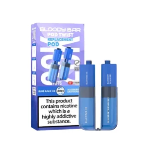 Blue Razz Ice & Blueberry Raspberry Bloody Bar Ultra Twist 20K Refill Pods