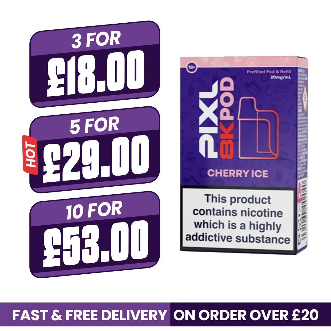 Pixl 8000 Cherry Ice Refill Pods