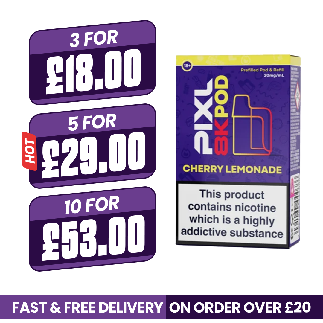 Pixl 8000 Cherry Lemonade Refill Pods