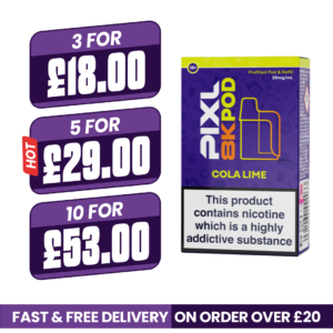 Pixl 8000 Cola Lime Refill Pods