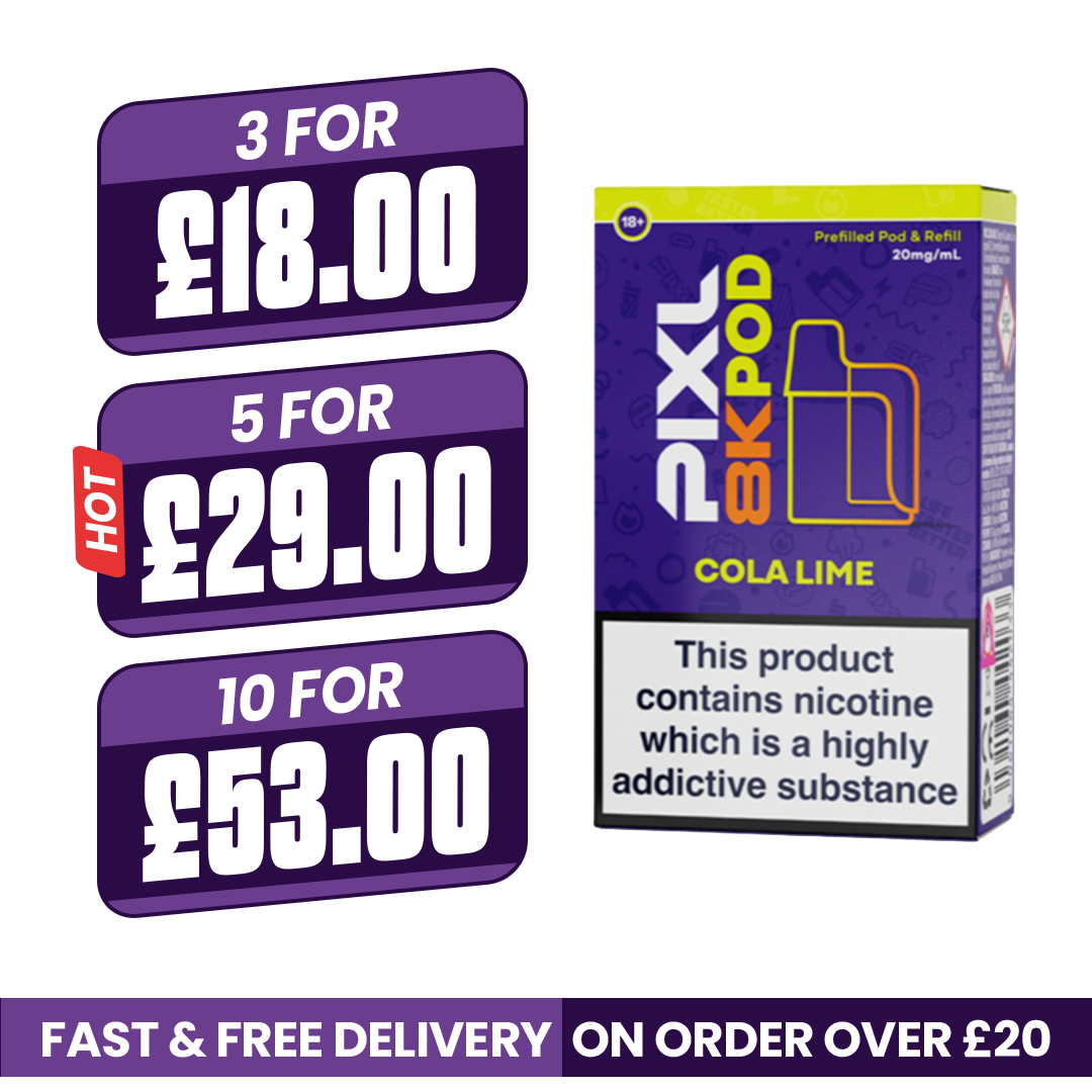 Pixl 8000 Cola Lime Refill Pods