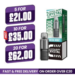 Bloody Bar Crystal 10k Fresh Mint Prefilled Pods