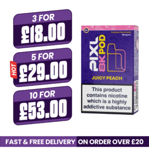 Pixl 8000 Juicy Peach Refill Pods
