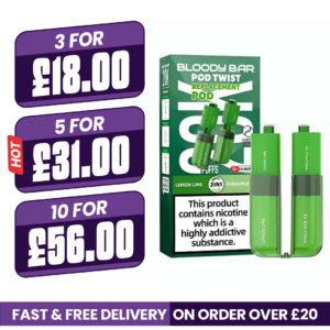 Lemon Lime & Pineapple Ice Bloody Bar Ultra Twist 20K Refill Pods