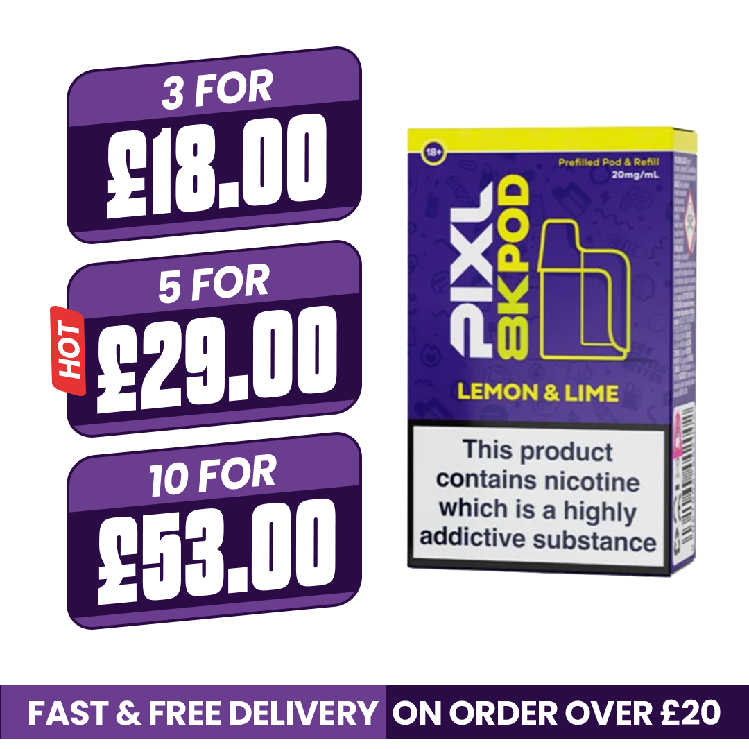 Pixl 8000 Lemon & Lime Refill Pods