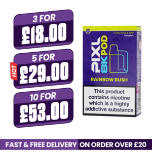 Pixl 8000 Rainbow Rush Refill Pods