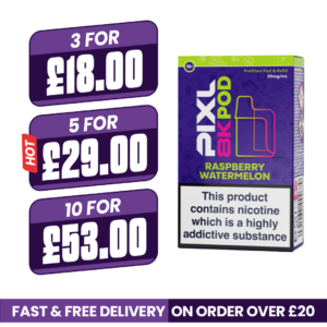Pixl 8000 Raspberry Watermelon Refill Pods
