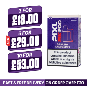 Pixl 8000 Sakura Raspberry Refill Pods