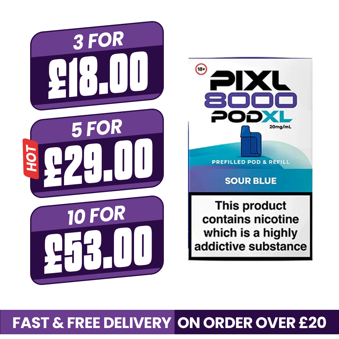 Pixl 8000 Sour Blue Refill Pods