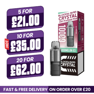 Bloody Bar Crystal 10k Watermelon Ice Prefilled Pods