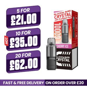Bloody Bar Crystal 10k Cherry Ice Prefilled Pods