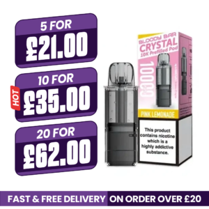 Bloody Bar Crystal 10k Pink Lemonade Prefilled Pods