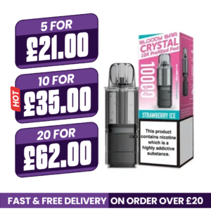 Bloody Bar Crystal 10k Strawberry Ice Prefilled Pods