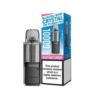 Bloody Bar Crystal 10k Blue Razz Cherry Prefilled Pods