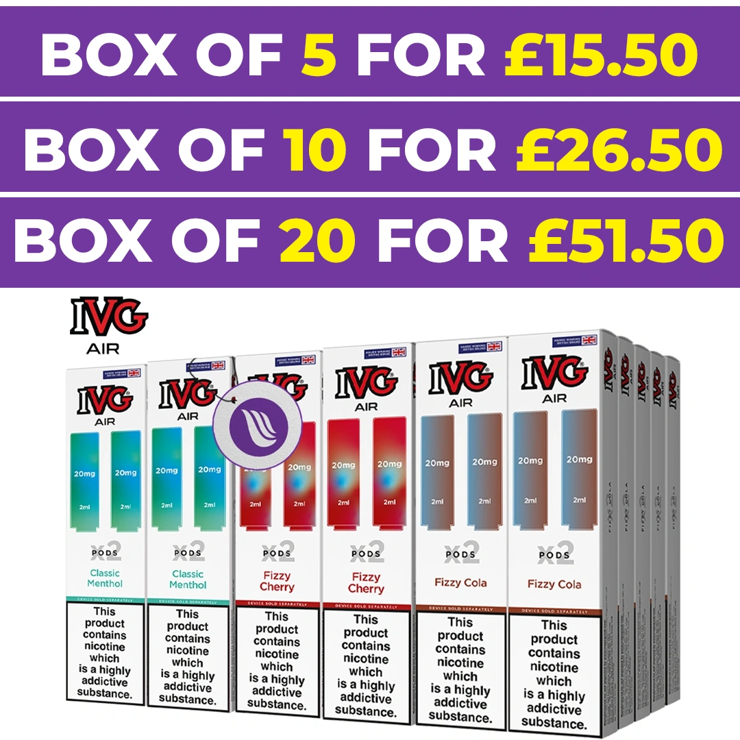 IVG AIR Prefilled Pods Box Of 10
