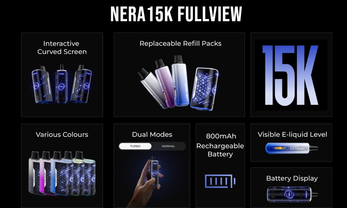 Key Features of Lost Mary Nera 30K 