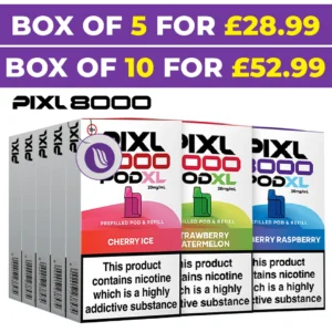 Pixl 8000 Prefilled Replacement Pods Pack of 10