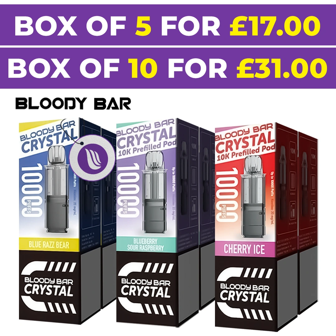 Bloody Bar Crystal 10k Replacement Pods - Pack of 5