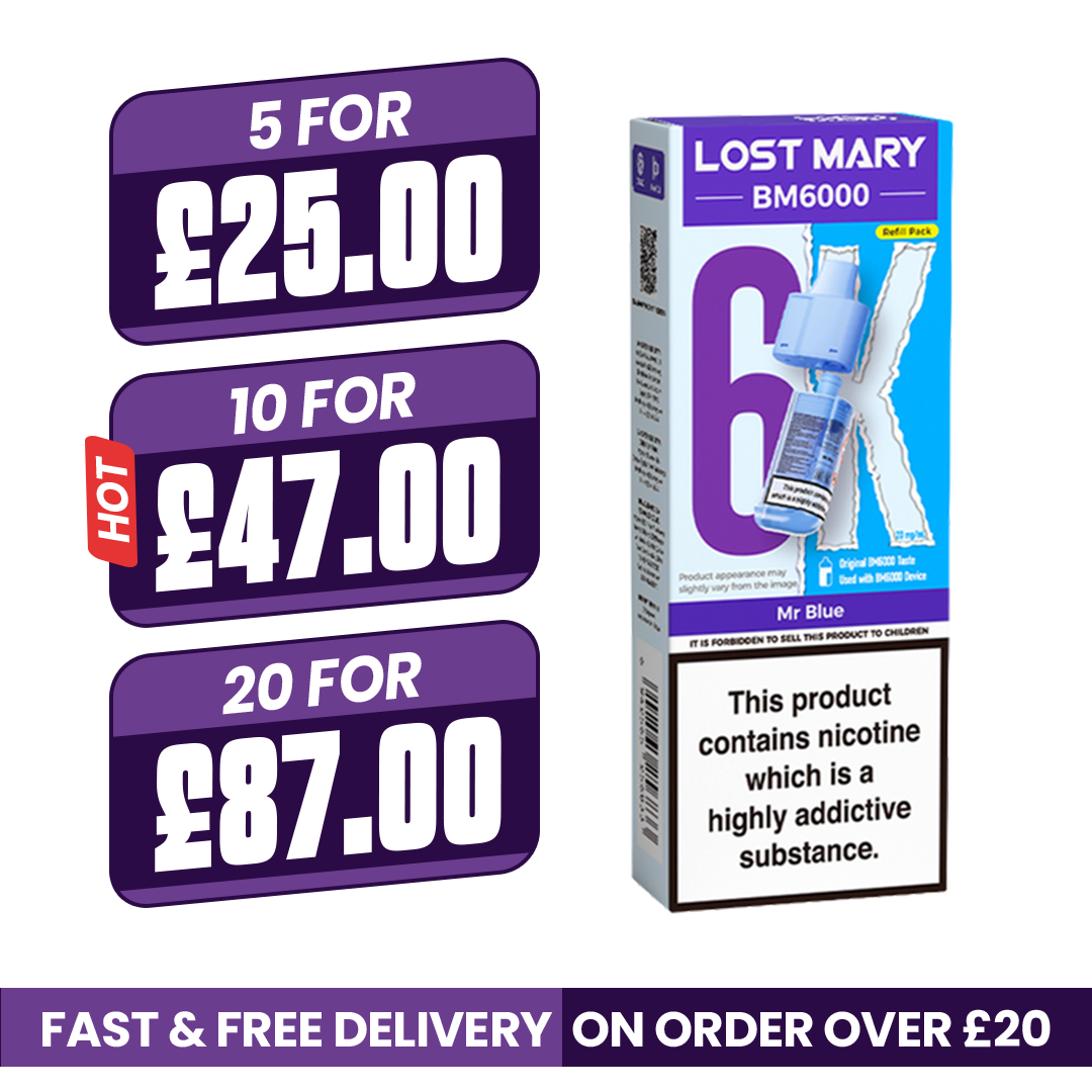 Mr Blue Lost Mary BM6000 Refill Pods