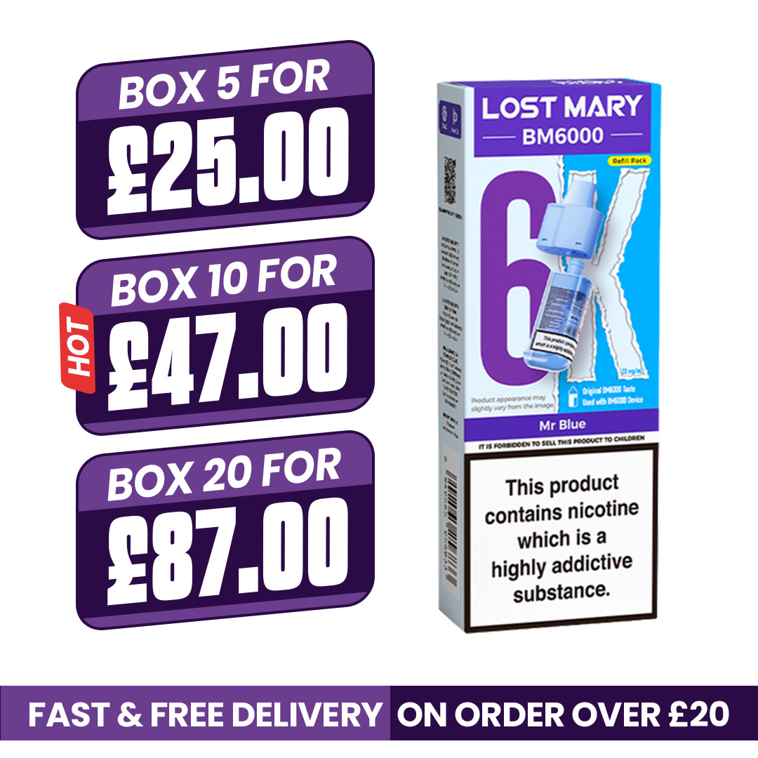 Mr Blue Lost Mary BM6000 Refill Pods