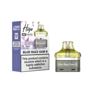 Higo BB 4000 Blue Razz Gum B Refill Pods