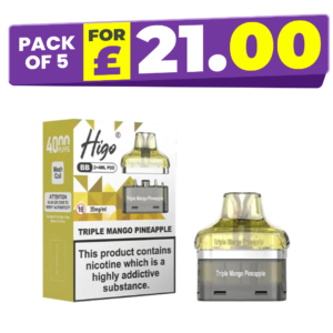 Higo BB 4000 Triple Mango Pineapple Refill Pods