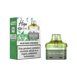 Higo BB 4000 Blue Razz Lemonade Refill Pods