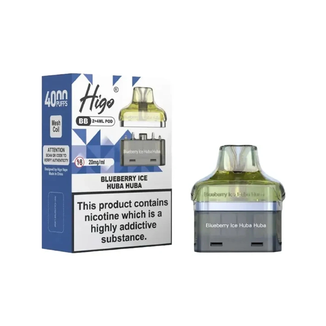 Higo BB 4000 Blueberry Ice Huba Buba Refill Pods
