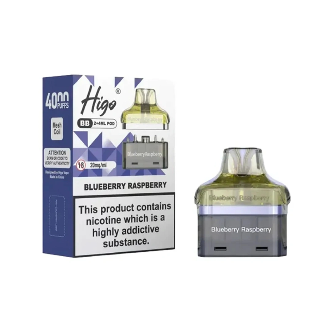 Higo BB 4000 Blueberry Raspberry Refill Pods