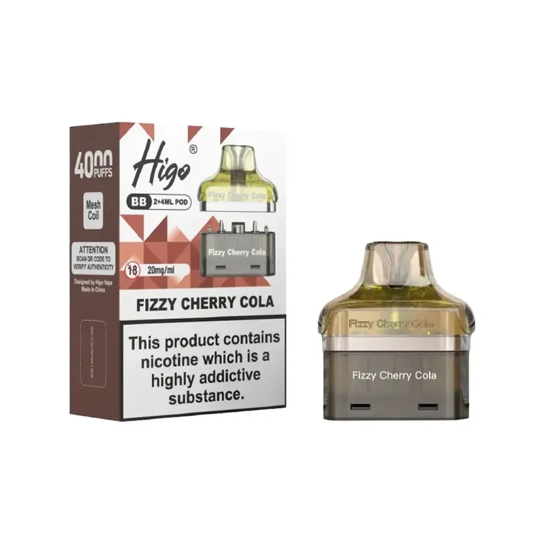 Higo BB 4000 Fizzy Cherry Cola Refill Pods