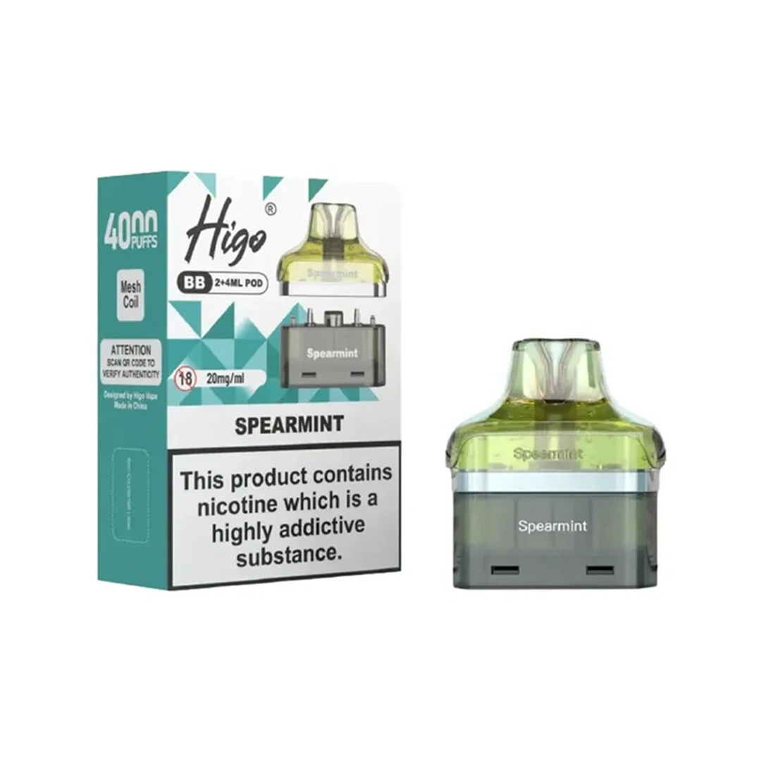 Higo BB 4000 Spearmint Refill Pods