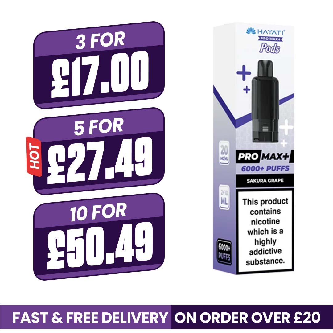Hayati Pro Max Plus Sakura Grape Refill Pods
