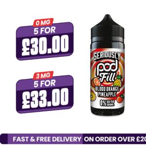 Doozy Seriously Pod Fill Blood Orange 100ml Shortfill E-Liquid