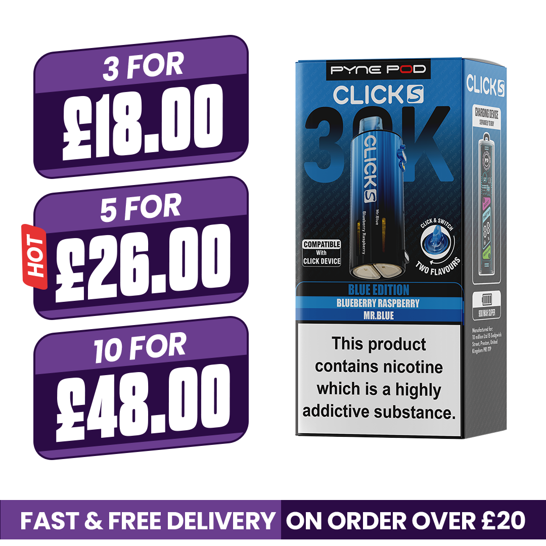 Pyne Pod Click S 30K Blue Edition Refill Pods