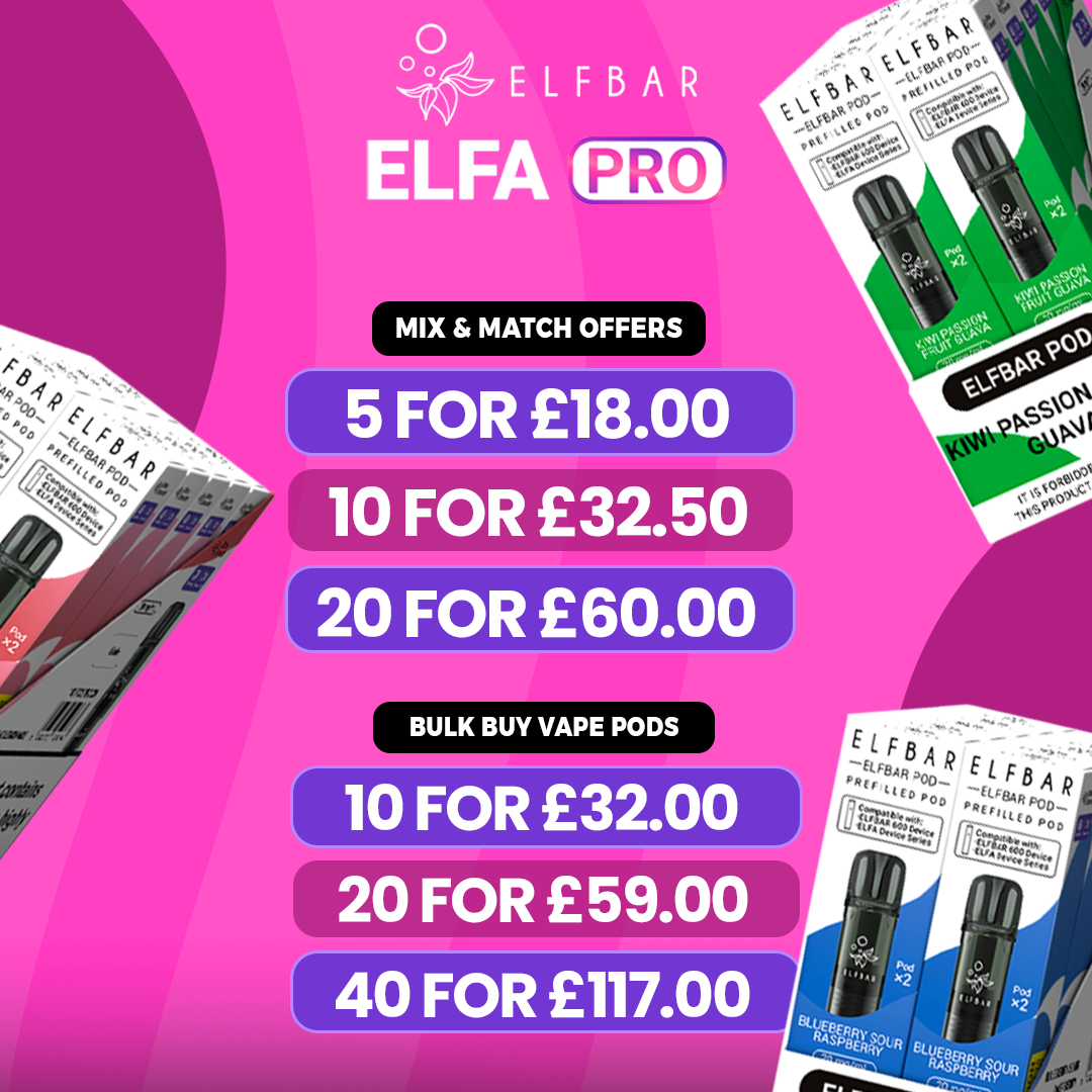 Elf Bar 600 Pods Banner for Refillnpods (mobile view)