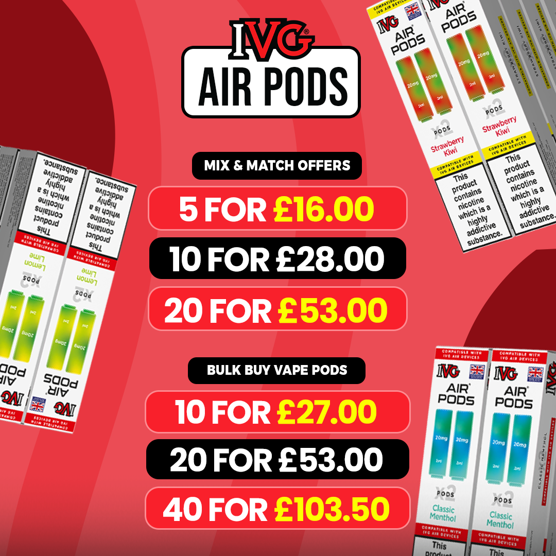 IVG Air Pods Banner for Refillnpods (mobile view)