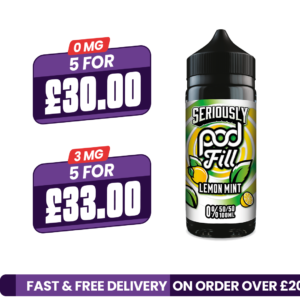 Doozy Seriously Pod Fill Lemon Mint 100ml Shortfill E-Liquid