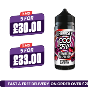 Doozy Seriously Pod Fill Strawberry Raspberry 100ml Shortfill E-Liquid