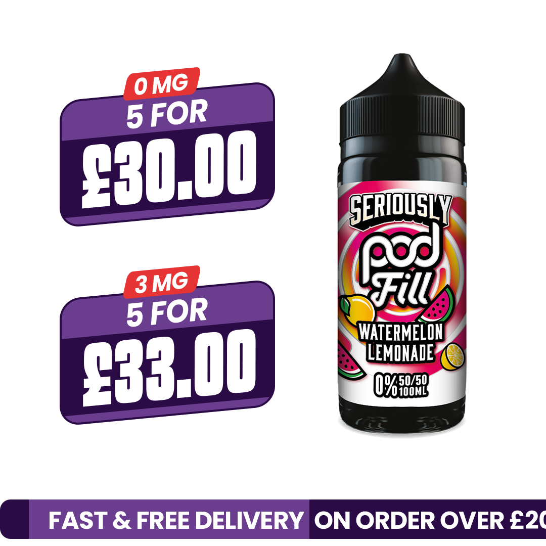 Doozy Seriously Pod Fill Watermelon Lemonade 100ml Shortfill E-Liquid